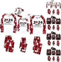 Christmas Pajamas for Family Long Sleeve Cute Couple Family Christmas Pajamas Matching Sets Comfy Soft Christmas Pjs