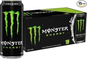 Monster Energy Drink, Green, Original, 16 Ounce (Pack of 15)