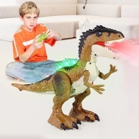 Remote Control Dinosaur Toy for Kids 3 4 5 6 7 Years Old,T Rex Dinosaur Toys with Light and Realistic Roaring Sound,RC Dino Toys,Christmas Birthday Gifts Dinosaur Toys for Boys Girls