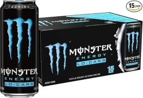 Monster Energy, Lo-Carb Monster, Low Carb Energy Drink, 16 Ounce (Pack of 15)