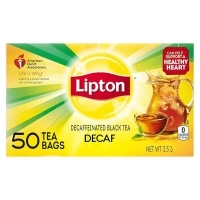 Lipton Decaf Tea Bags, Black Tea, Iced or Hot Tea, Can Support Heart Health, 50 Total Tea Bags