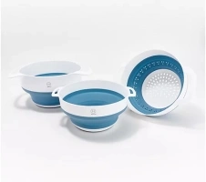 Henning Lee Set of 3 Nestable Colander and Bowls Set