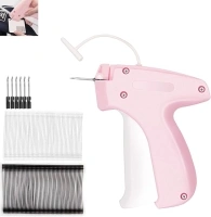 Tag Gun for Price Tag, Stitchy Quick Fixer, Mini Stitch Sewing Gun with 6 Needles 500 White 500 Black 50mm Micro Fasteners