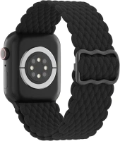 DYKEISS Braided Solo Loop Bands Compatible for Apple Watch Band 38mm 40mm 41mm 42mm 44mm 45mm 49mm, Stretchy Nylon Elastic Sport Strap for iWatch Ultra Series 9 8 7 SE 6 5 4 3 2 1 Women & Men