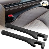 Car Seat Gap Filler 2 Pack Universal for Car SUV Truck Fit Organizer, Fit Organizer Fill The Gap Between Seat and Console Stop Things from Dropping, Seat Gap Fillers with Seat Belt Holes