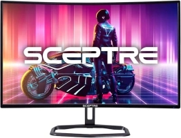 Sceptre Curved 32" FHD 1080p Gaming Monitor Up to 240Hz 1ms 99% sRGB AMD FreeSync Premium Build-in Speakers, HDMI x3 Displayport Machine Black (C325B-FWD240)