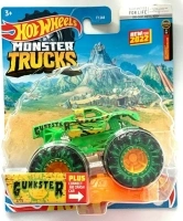 DieCast Hot Wheels Monster Trucks Gunkster, 1:64 Scale Truck 2/75 Plus Connect and Crash car