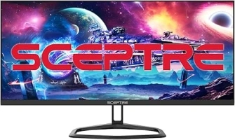 Sceptre 30-inch IPS Monitor 21:9 DisplayPort x2 up to 210Hz 1ms Ultra Wide/Slim Build-in Speakers, Machine Black 2024 (E305B-FU200T)