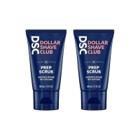 Dollar Shave Club | Prep Scrub 2 ct. | A Pre-Shave Exfoliant Scrub for Face & Body, Exfoliates Dead Skin Cells and Lifts Hairs For a Close Shave, Helps Prevent Ingrown Hairs, Exfoliating Face Scrub