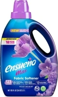 Ensueño - Max Liquid Fabric Softener- With Long-Lasting Freshener And Wrinkle Eliminating formula, Violet Bouquet Scent - (125 oz)