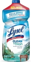 Lysol Multi-Surface Cleaner, Sanitizing and Disinfecting Pour, to Clean and Deodorize, Cool Adirondack Air, 40oz