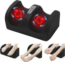 Shiatsu Foot Massager Machine with Heat, Electric Foot and Claf Massager with Roller, Deep Kneading Massage for Relaxation & Plantar Fasciitis Relief, Circulation,Best Gifts for Mom & Dad