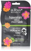 Alba Botanica Hawaiian Detox Sheet Mask, Anti-Pollution Volcanic Clay, 1 Ounce