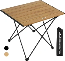 UltraPort Compact Camp Table, Outdoor Folding Table, Portable Camping Side Table, Ultralight Aluminum Beach Table, Small Camping Table with Carry Bag for Camping, Picnic