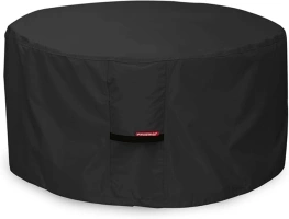 Porch Shield Fire Pit Cover - Waterproof 600D Heavy Duty Round Patio Fire Bowl Cover Black - 40 inch