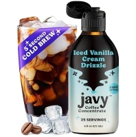 Javy Coffee Concentrate - Cold Brew Coffee, Perfect for Instant Iced Coffee, Cold Brewed Coffee and Hot Coffee, 35 Servings - Iced Vanilla Cream Drizzle