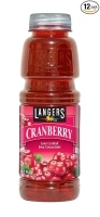 Langers Juice Cocktail, Cranberry, 15.2 Fluid Ounce (Pack of 12)