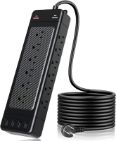 Power Strip Surge Protector, Yostyle Ultimate 18-Outlet with Smart USB Ports | Wall-Mountable Design | 10 Ft Heavy-Duty Extension Cord | Efficient Charging Station for All Your Devices