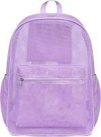 Bluboon Mesh Backpack for Girls Kids Semi-Transparent School Bookbag See Through Beach Bag Daypack Backpack