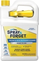 Spray & Forget Ready-to-Use House & Deck Outdoor Cleaner - Nested Trigger Spray Bottle - 1 Gallon