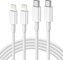 USB C to Lightning Cable [Apple MFi Certified] 2Pack 6FT iPhone Fast Charger Cable Power Delivery Type C Charging Cord Compatible with iPhone 14 13 12 11 Pro Max X XS XR 8 7 6s Plus SE，White