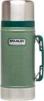 Stanley Classic Legendary Vacuum Insulated Food Jar – Stainless Steel, Naturally BPA-free Container – Keeps Food/Liquid Hot or Cold for 15 Hours – Leak Resistant, Hammertone Green, 24 OZ / 0.71 L