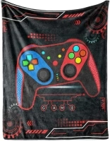 Gaming Blanket Boys Girls Gamer Blankets Boys at WorkTravel Soft Gamer Blanket Fleece Cozy Video GameBlankets Gifts for The Ultimate Gamer for Kids Teens SonHusbands Men Boyfriends