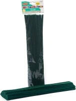 Creative Arts by Charles Leonard Chenille Stems, 4 MM x 12 Inch, Green, 100/Bag (65425)