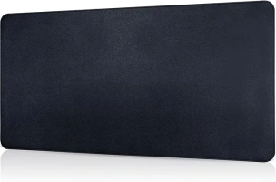 Desk Mat, Dual-Sided Desk Pad, Large Mouse Pad for Desk, Natural Cork & PU Leather Non-Slip Waterproof Desk Mats for Office and Home (Black, 31.5" x 15.7")