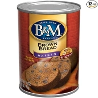 B&M Brown Bread, Raisin, 16 Ounce (Pack of 12)