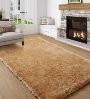 Lahome Faux Fur Rug 4x6 Area Rugs for Living Room, Brown Fluffy Fuzzy Rugs for Kids Bedroom with Rubber Backing, Supper Soft Non-Shedding Plush Shag Carpet for Indoor Home Decor