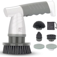 Electric Spin Scrubber,Cordless Shower Cleaning Brush with 5 Replaceable Brush Heads,Power Scrubber for Cleaning Bathroom,Kitchen,Tub,Tile Floor,Sink