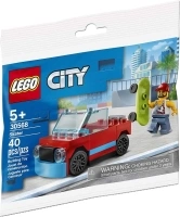 LEGO City Skater 30568 Minifigure with Skateboard and Car