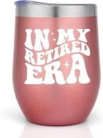 Retirement Gift For Woman,In My Retired Era Retiement Tumbler,Retirement Gifts for Women 2024,Retired Gifts for Women,Cool Retirement Gifts For Coworker,Friend,Family-12 OZ Stainless Steel Tumbler