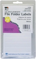 Charles Leonard File Folder Labels, Self-Adhesive, 0.56 x 3.43 Inches, White, 248-Count Box (45235)