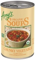 Amy’s Soup, Vegan Chunky Vegetable Soup, Gluten Free, Made with Organic Vegetables, Canned Soup, 14.3 Oz