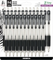 Zebra Pen Z-Grip Mechanical Pencil 0.5mm 24pk Black