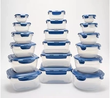 LocknLock 18-Piece Multi-Shape Nestable Storage Set