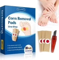 MQUPIN Corn Removal Pads for Feet and Toe, Corn Feet Remover for Feet Extra Strength, Callous Remover, Wart Remover Bandaid, 38 Pcs