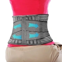 FESAS Breathable Back Brace with Lumbar Pad - Support Belt for Lower Back Pain Relief, Suitable for Women & Men, Ideal for Herniated Disc & Sciatica(Large/X-Large)