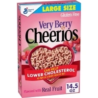 Very Berry Cheerios, Heart Healthy Cereal, Large Size, 14.5 OZ