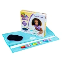 Crayola Color and Erase Mat, Travel Coloring Kit for Toddlers, Gifts for Toddlers Unisex Child