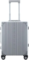 Aleon 21" Aluminum Carry-On with Suiter Hardside Luggage - TSA Approved Carry-On Size Spinner Wheels - Durable Travel Suitcase - Ideal for Business and Leisure Travel (Platinum)