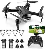 Drone with Camera - T6 1080P HD RC Drone, Fpv Drone for Adults, With WiFi Live Video, Altitude Hold, Headless Mode, Gravity Sensor, One Key Take Off for Kids or Beginners