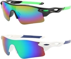 UV400 2 Sports Sunglasses for Kids Cycling,Light frame Sunglasses for Boys Girls,Youth Softball Baseball Golf