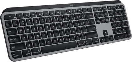 Logitech MX Keys Advanced Wireless Illuminated Keyboard for Mac, Backlit LED Keys, Bluetooth,USB-C, MacBook Pro/Air,iMac, iPad Compatible, Metal Build - With Free Adobe Creative Cloud Subscription