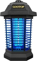 GOOTOP Bug Zapper Outdoor, Mosquito Zapper Outdoor, Electric Fly Zapper,Fly Traps, Mosquito Killer, 3 Prong Plug,Flying Insects Zapper Outdoor 90-130V, ABS Plastic Outer (Black)