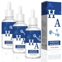 3 Pack Hyaluronic Acid Serum Moisturizing for Face Anti-Wrinkle Anti-Aging (1FL.OZ)