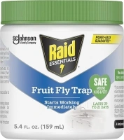 Raid Essentials Fruit Fly Trap for Indoors, Made with Essential Oils, Child and Pet Safe, 5.4 oz