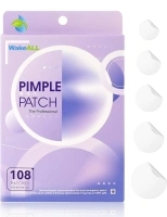 Pimple Patches for Face, 5 Sizes(8,10,12,14,16mm)108 pcs Acne Patches Hydrocolloid Precise Matches Different Sizes Acne, Spot Stickers With Tea Tree Oil Salicylic Acid Centella Covering Zits Blemishes